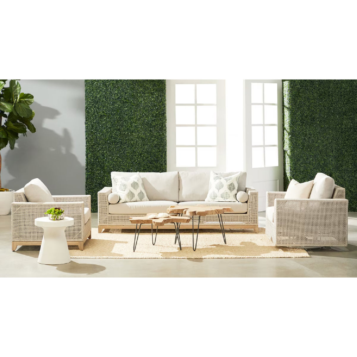 Modern European furniture - Flat Rope Outdoor Sofa Chair - www.oroa.com | Oroa.com
