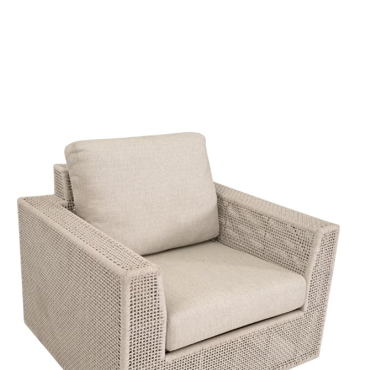 Flat Rope Outdoor Swivel Chair | Oroa.com