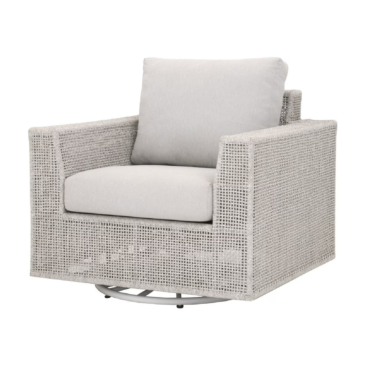 Flat Rope Outdoor Swivel Chair | Oroa.com