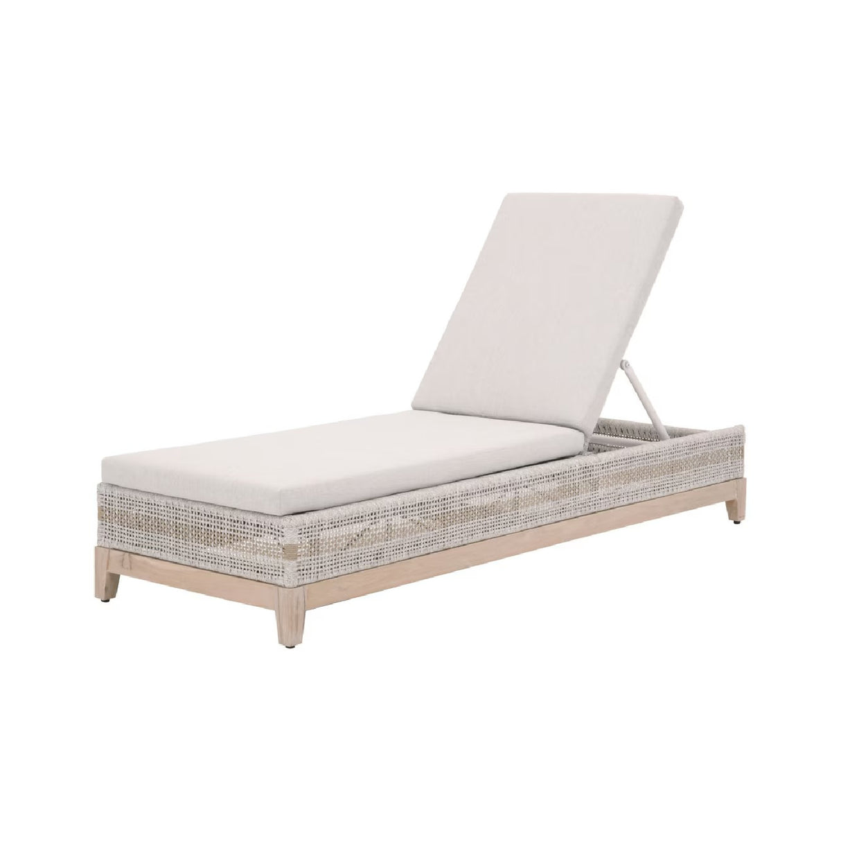 Taupe Stripes Outdoor Chaise Lounge | Oroa.com