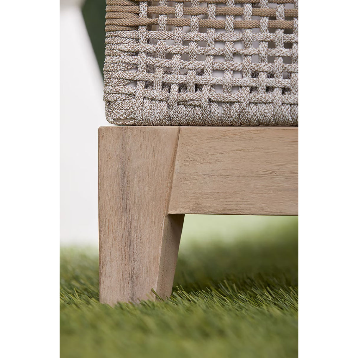 Taupe Stripes Outdoor Chaise Lounge | Oroa.com