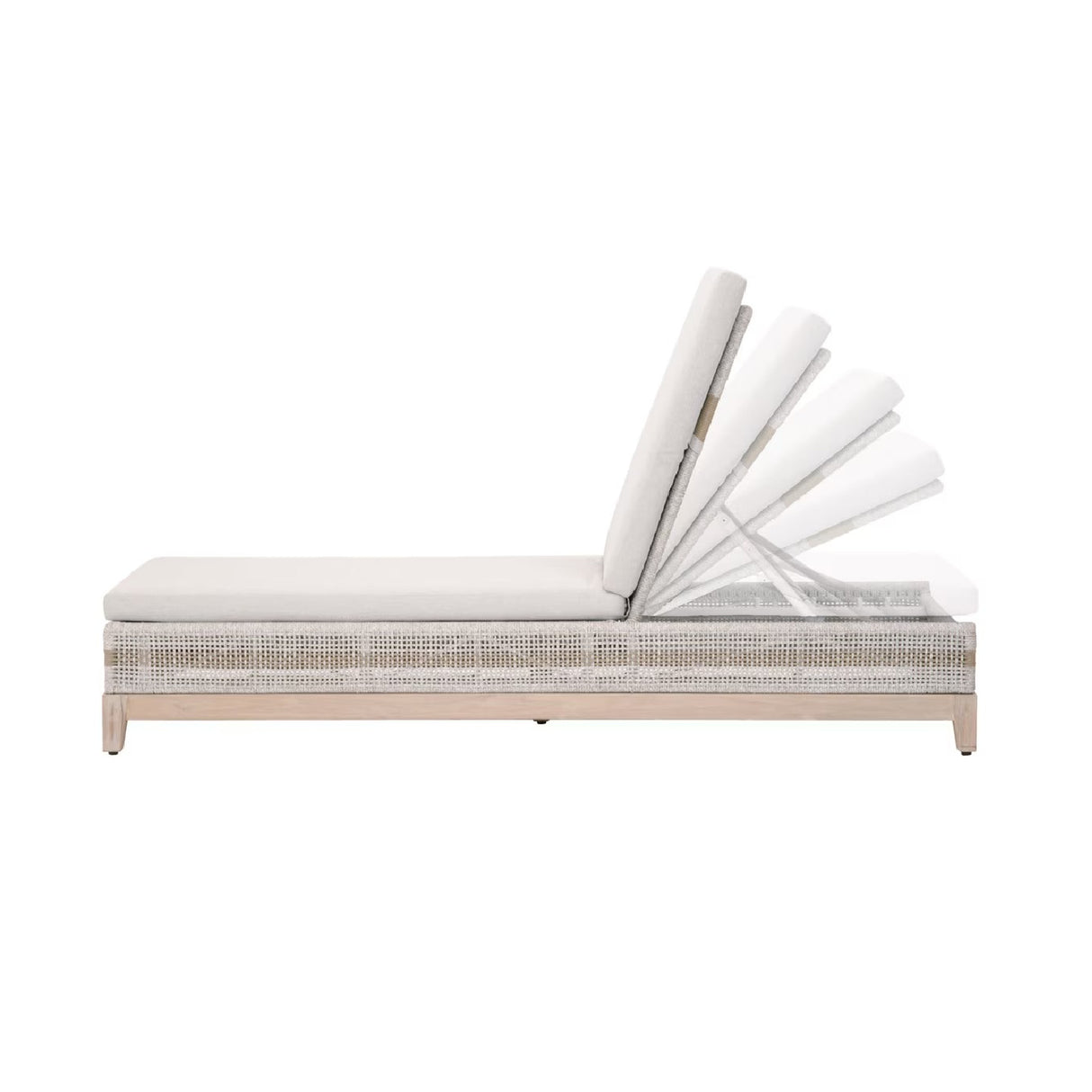 Taupe Stripes Outdoor Chaise Lounge | Oroa.com