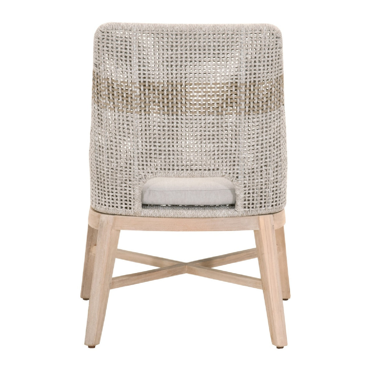 Taupe Rope Outdoor Dining Chairs (2) | Oroa.com