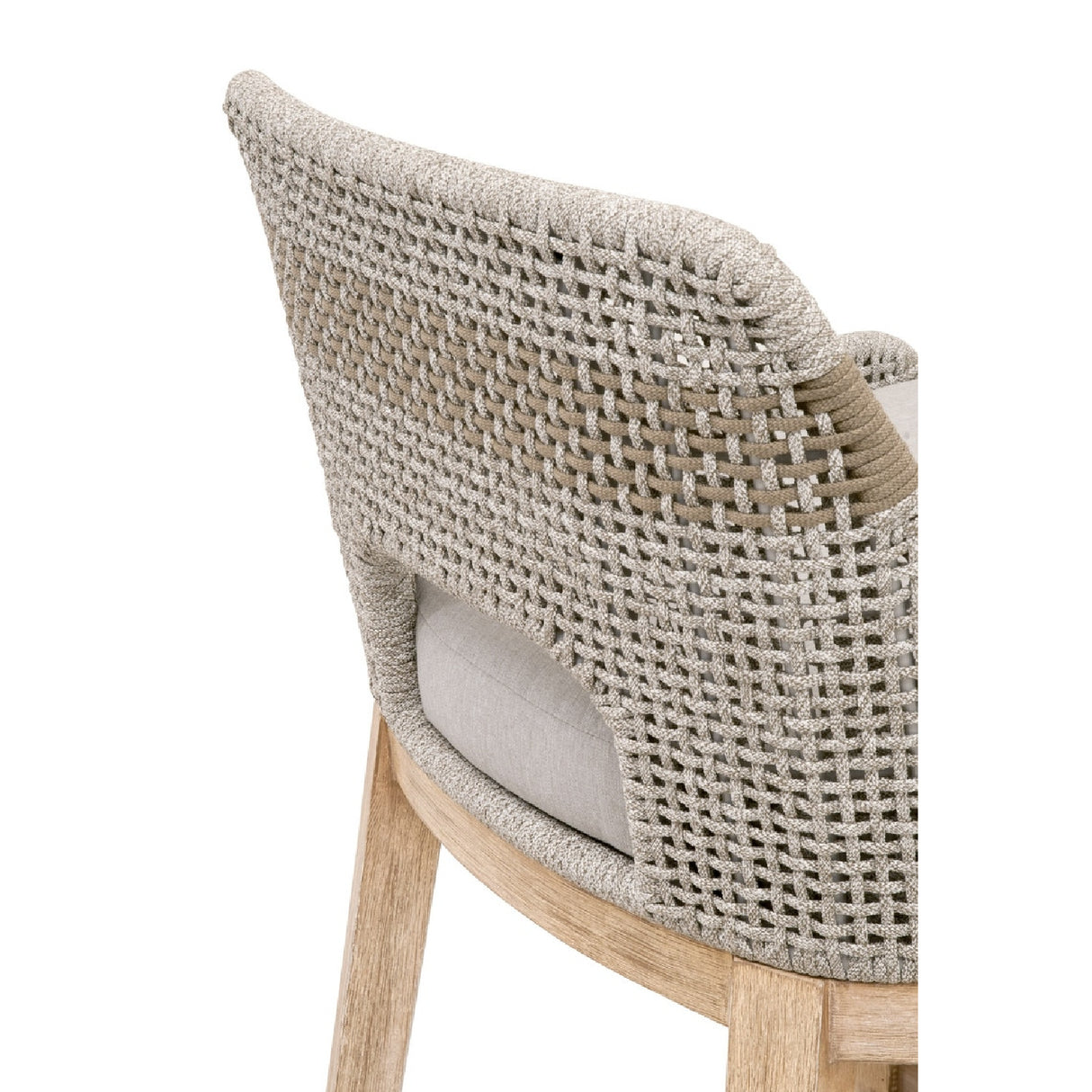 Taupe Stripe Rope Bar Stool | Oroa.com