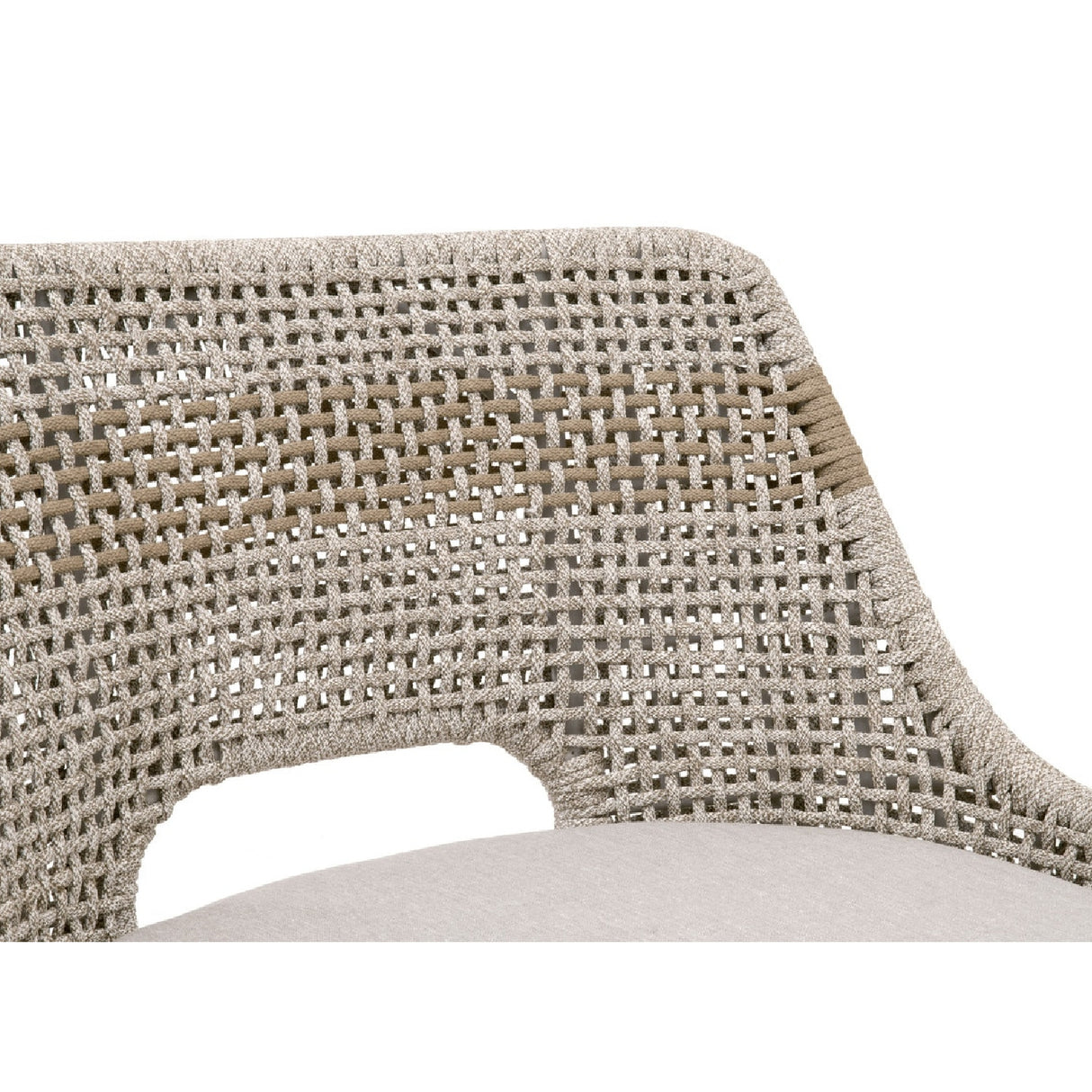 Taupe Stripe Rope Bar Stool | Oroa.com