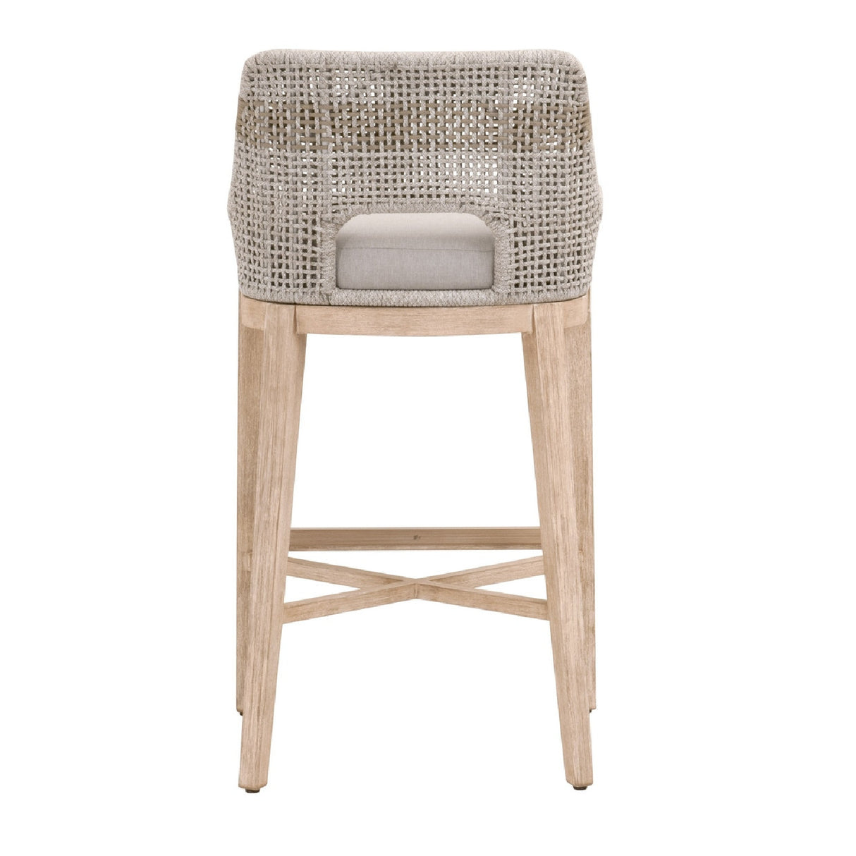 Taupe Stripe Rope Bar Stool | Oroa.com