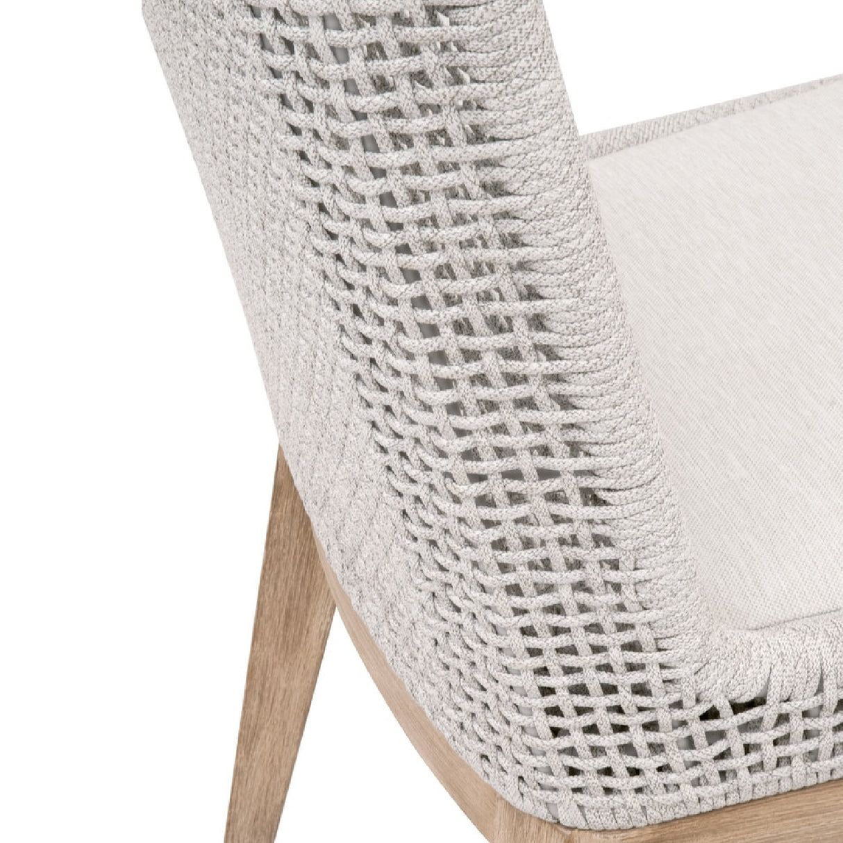 White Speckle Rope Dining Chairs (2) | Oroa.com