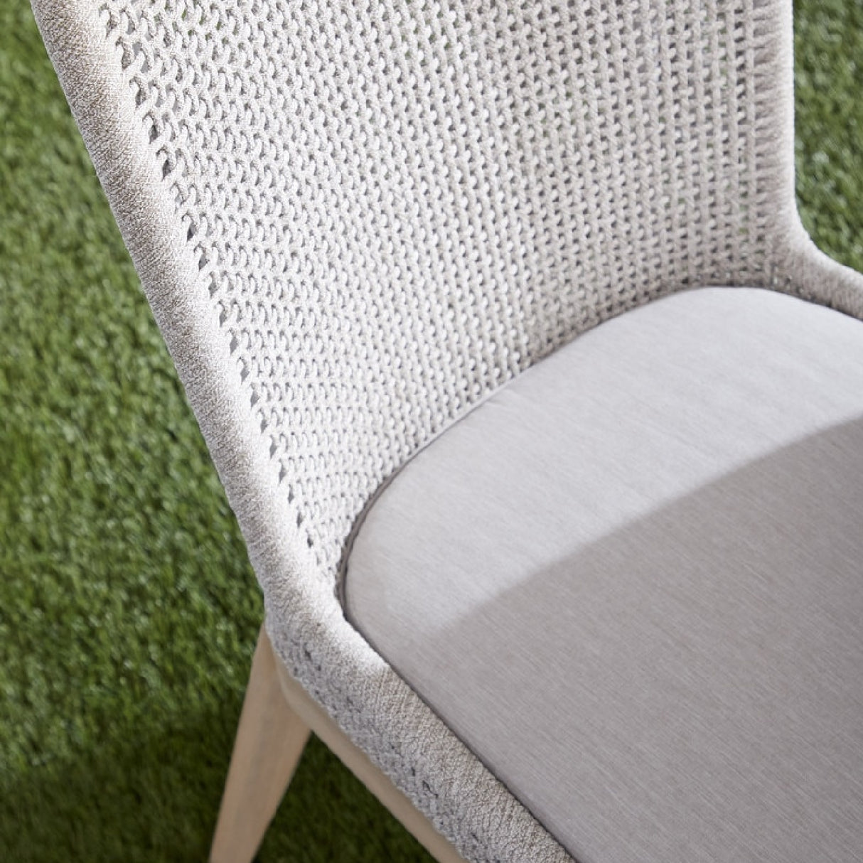White Rope Outdoor Dining Chairs (2) | Oroa.com