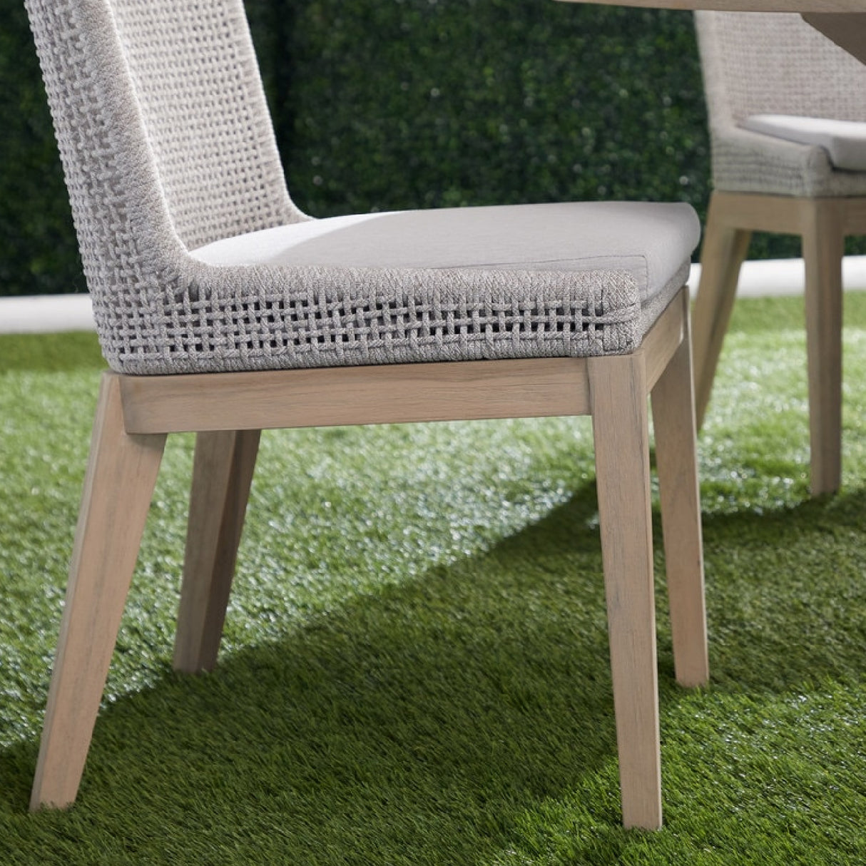 White Rope Outdoor Dining Chairs (2) | Oroa.com
