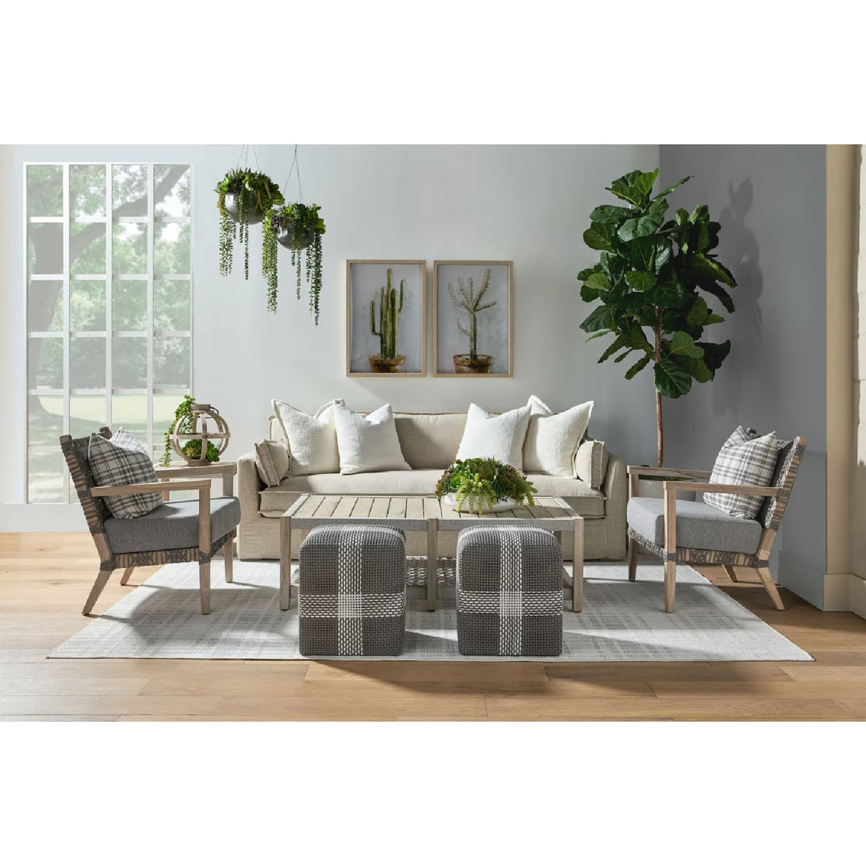 Slatted Teak Outdoor Coffee Table | Oroa.com