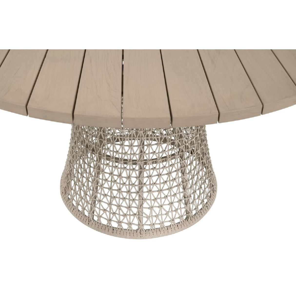 Beige Rope Outdoor Dining Table | Oroa.com