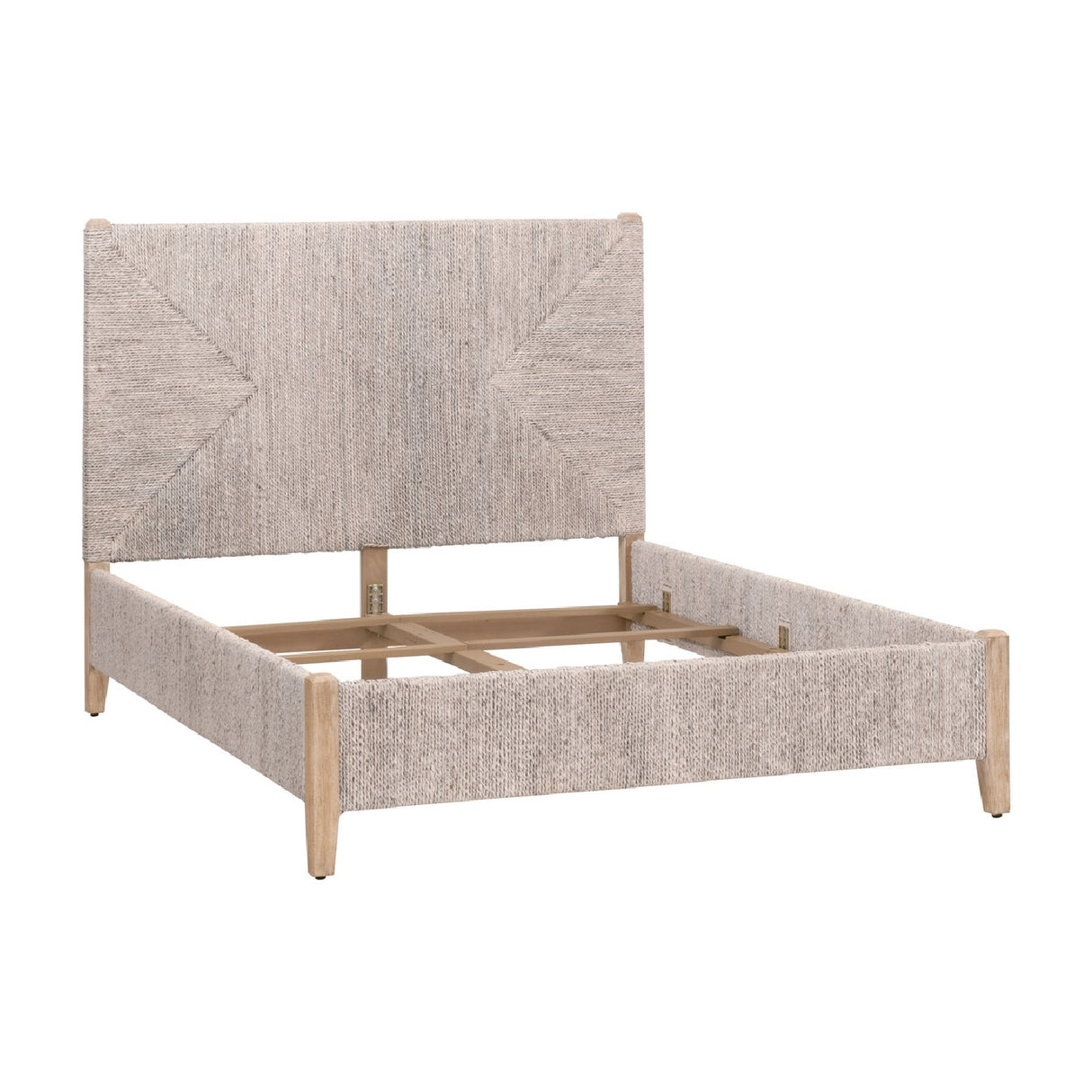Whitewashed Abaca Rope Bed | Oroa.com