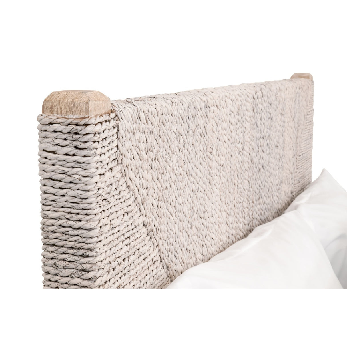 Whitewashed Abaca Rope Bed | Oroa.com