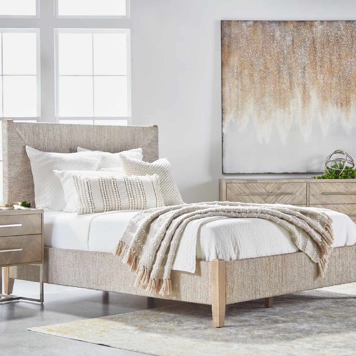 Abaca Rope California King Bed | Oroa.com