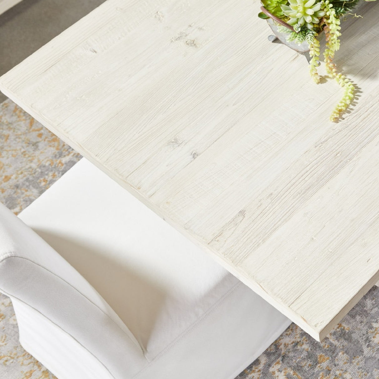 White Dining Chair Slipcovers (2) | Oroa.com