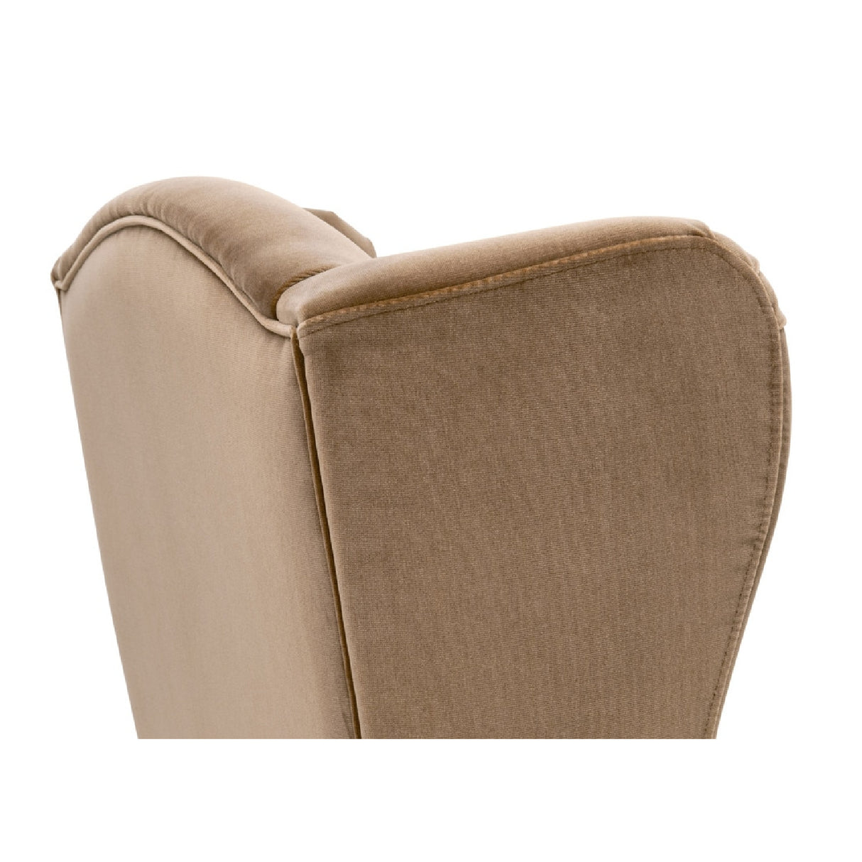 Brown Velvet High-Back Accent Chair | Oroa.com