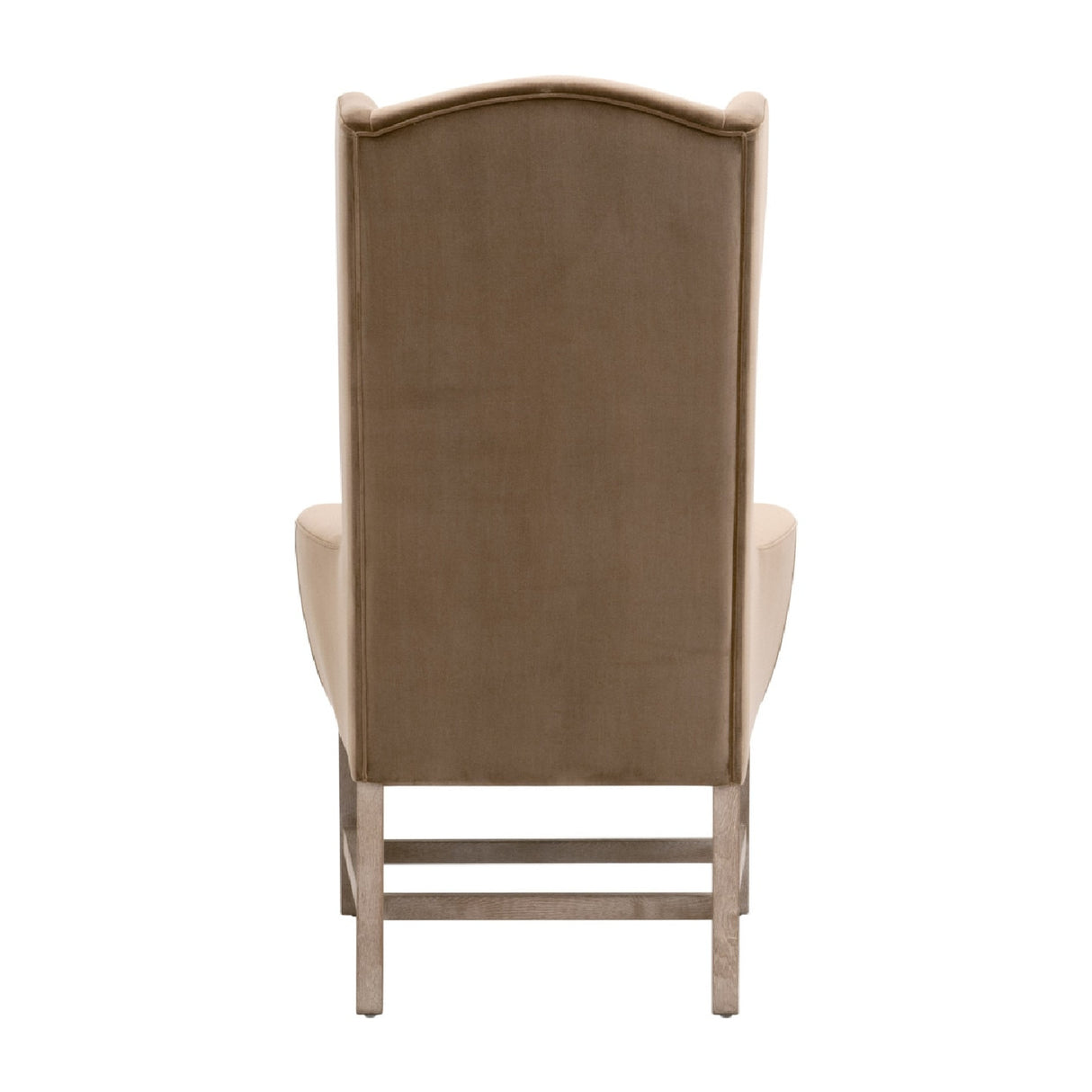 Brown Velvet High-Back Accent Chair | Oroa.com