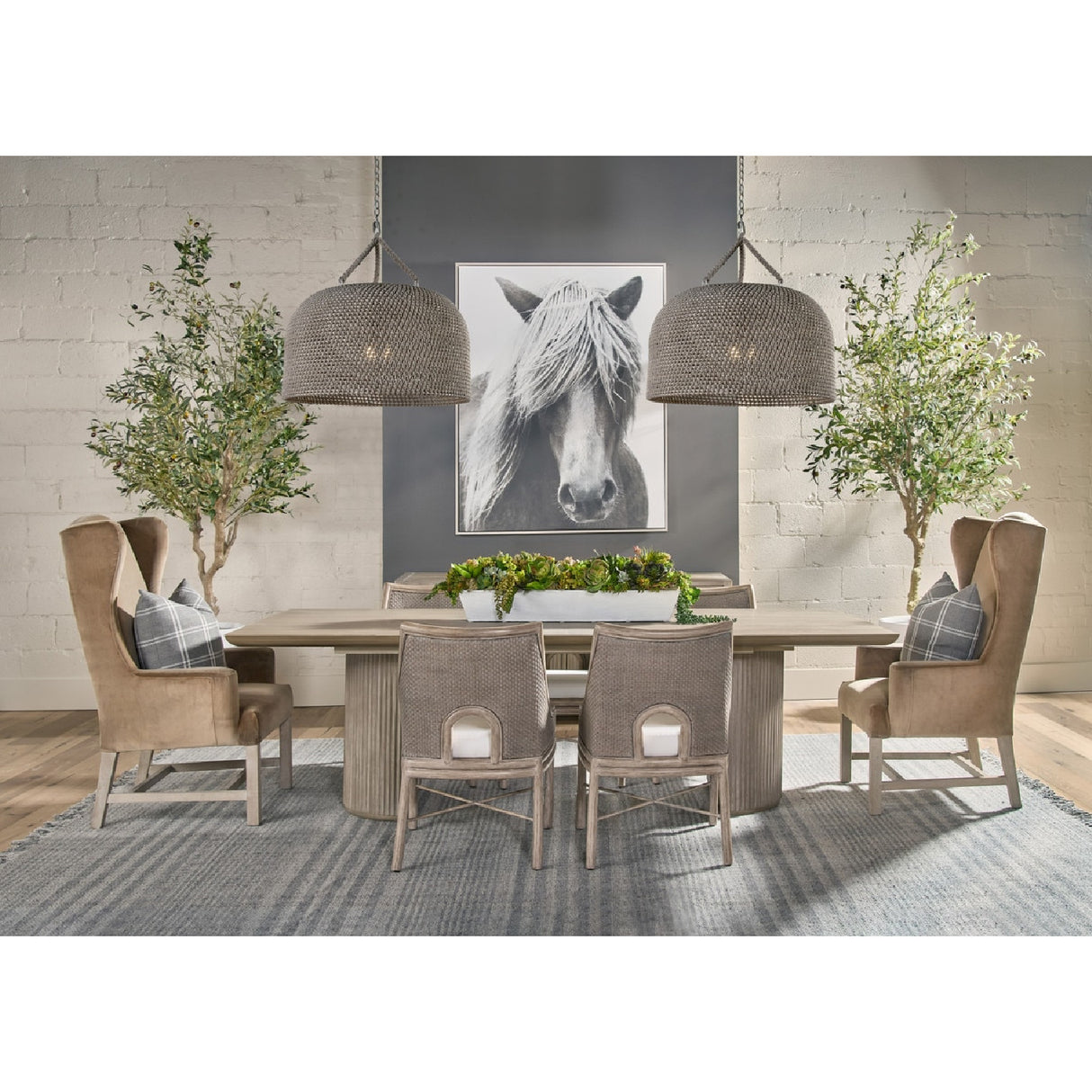 Brown Velvet High-Back Accent Chair | Oroa.com