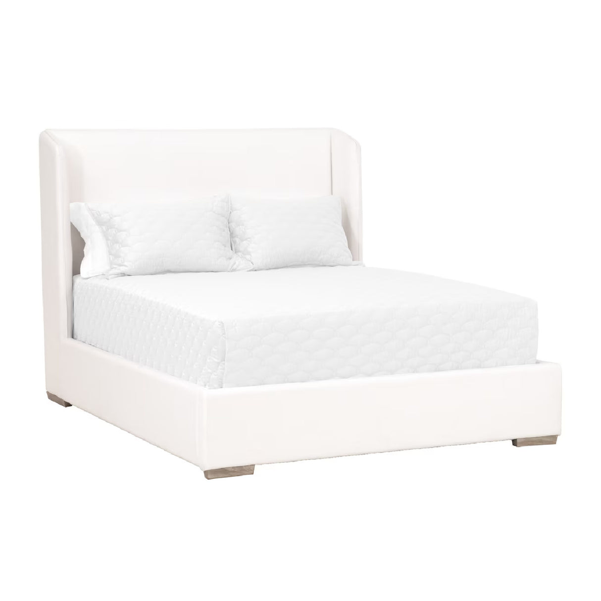 Modern European furniture - Winged Headboard Kind Bed - www.oroa.com | Oroa.com