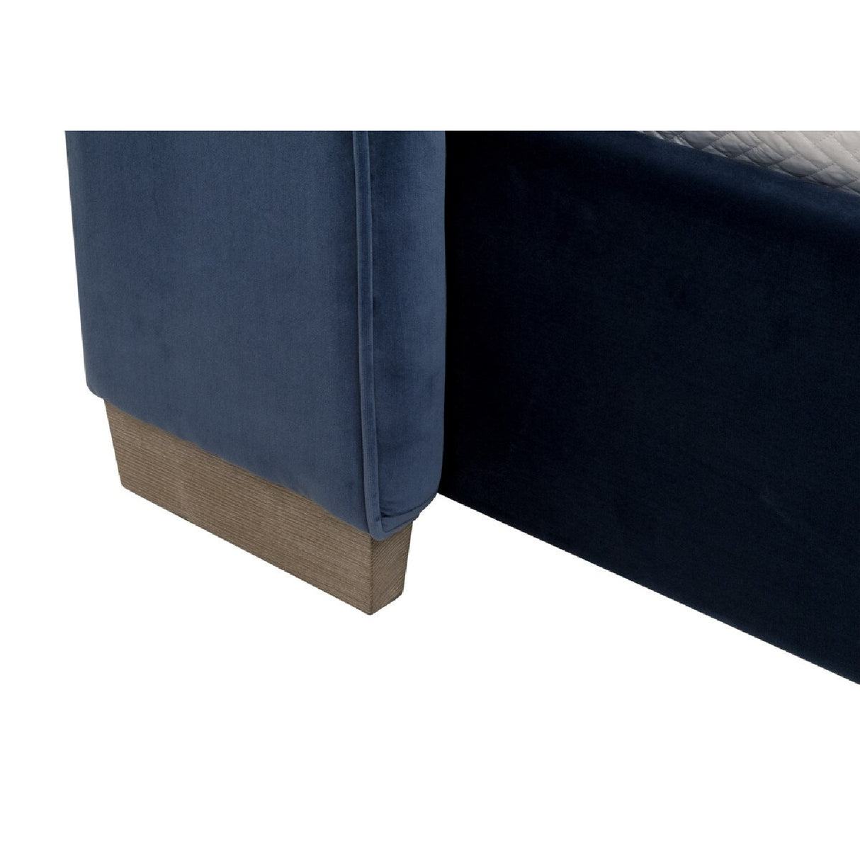Modern European furniture - Velvet Channeled Queen Bed - www.oroa.com | Oroa.com