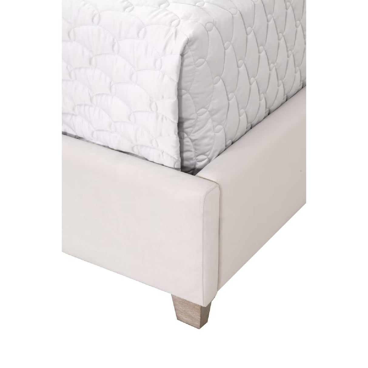 Cream Velvet California King Bed | Oroa.com