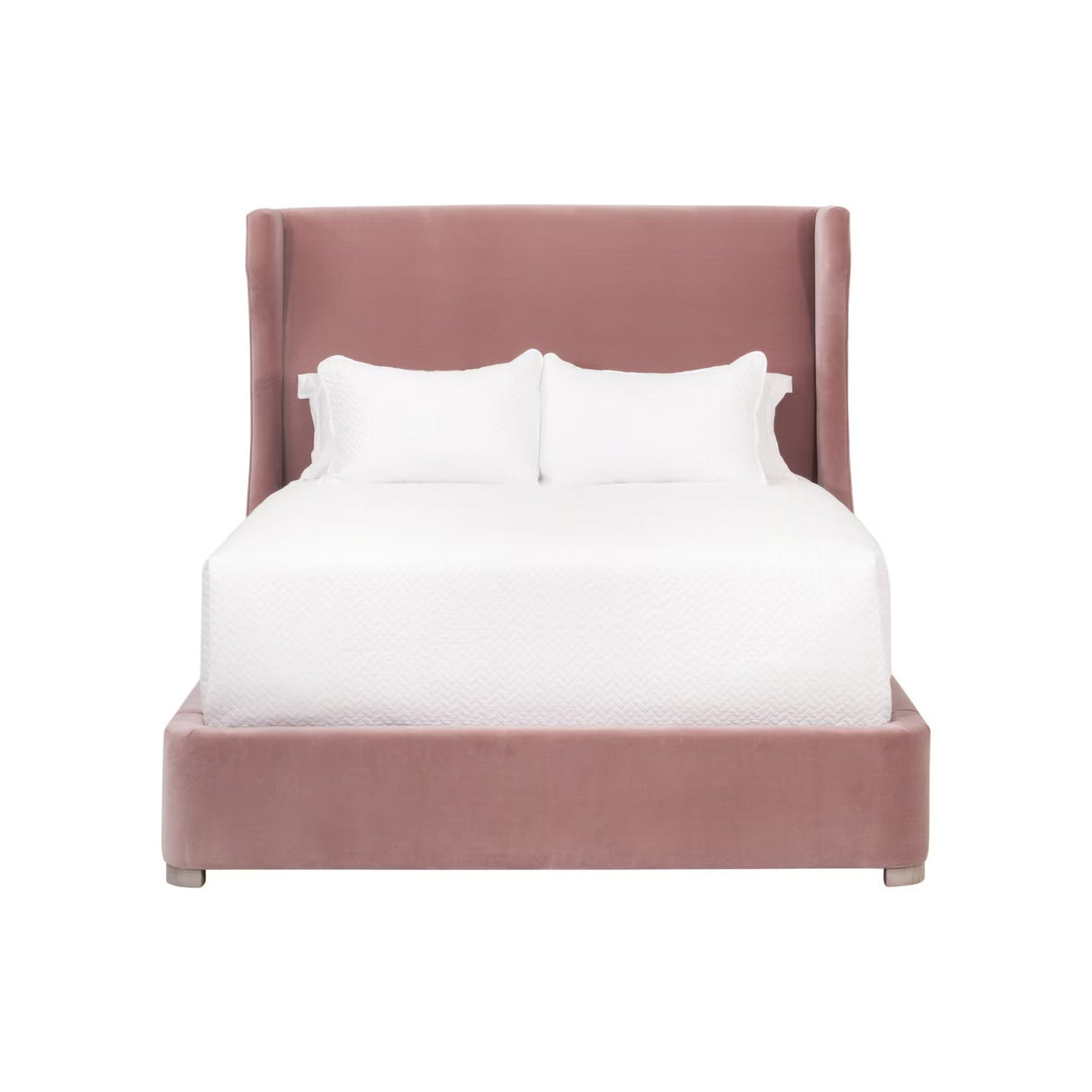 Wing-Shaped Headboard Queen Bed | Oroa.com