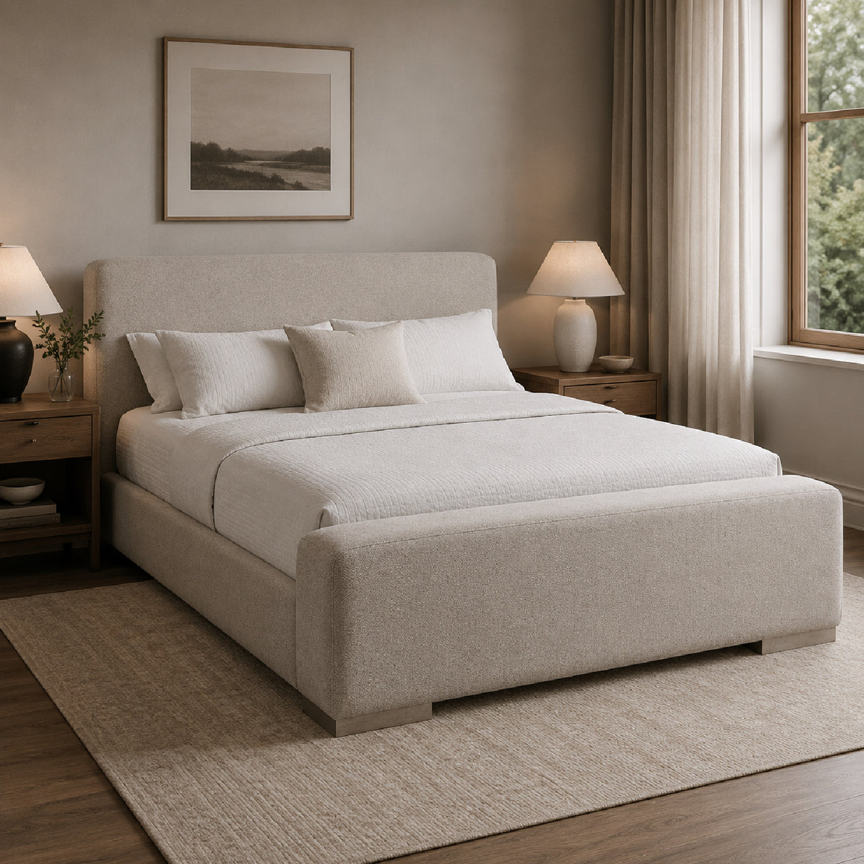 Modern European furniture - Minimalist Upholstered Bed - www.oroa.com | Oroa.com