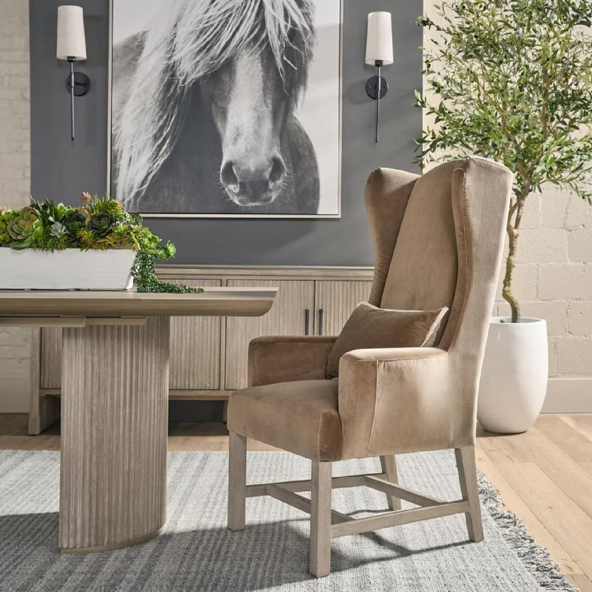 Brown Velvet Lumbar Pillows (2) | Oroa.com