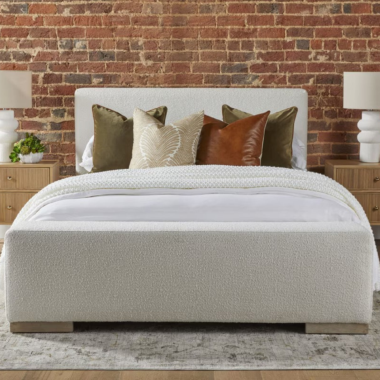 Brown Leather Pillows (2) | Oroa.com