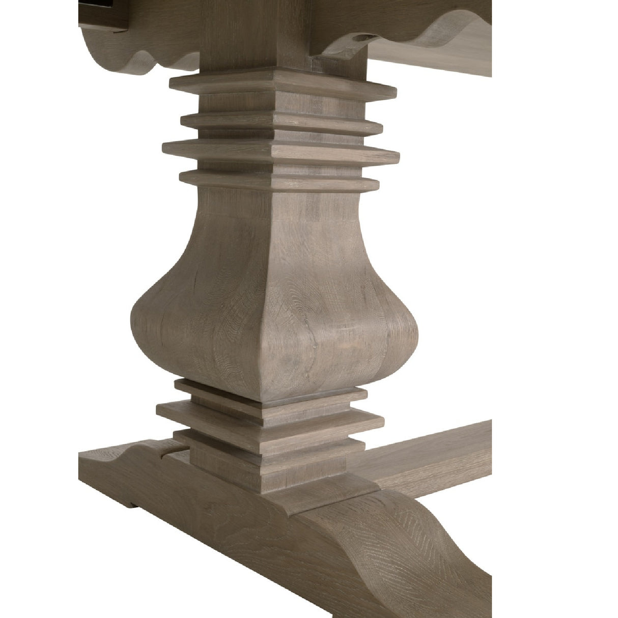 Extendable Gray Oak Dining Table | Oroa.com