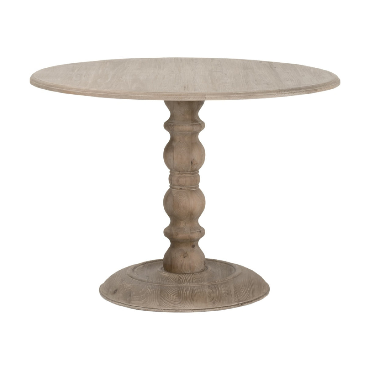 Gray Pine Round Dining Table | Oroa.com