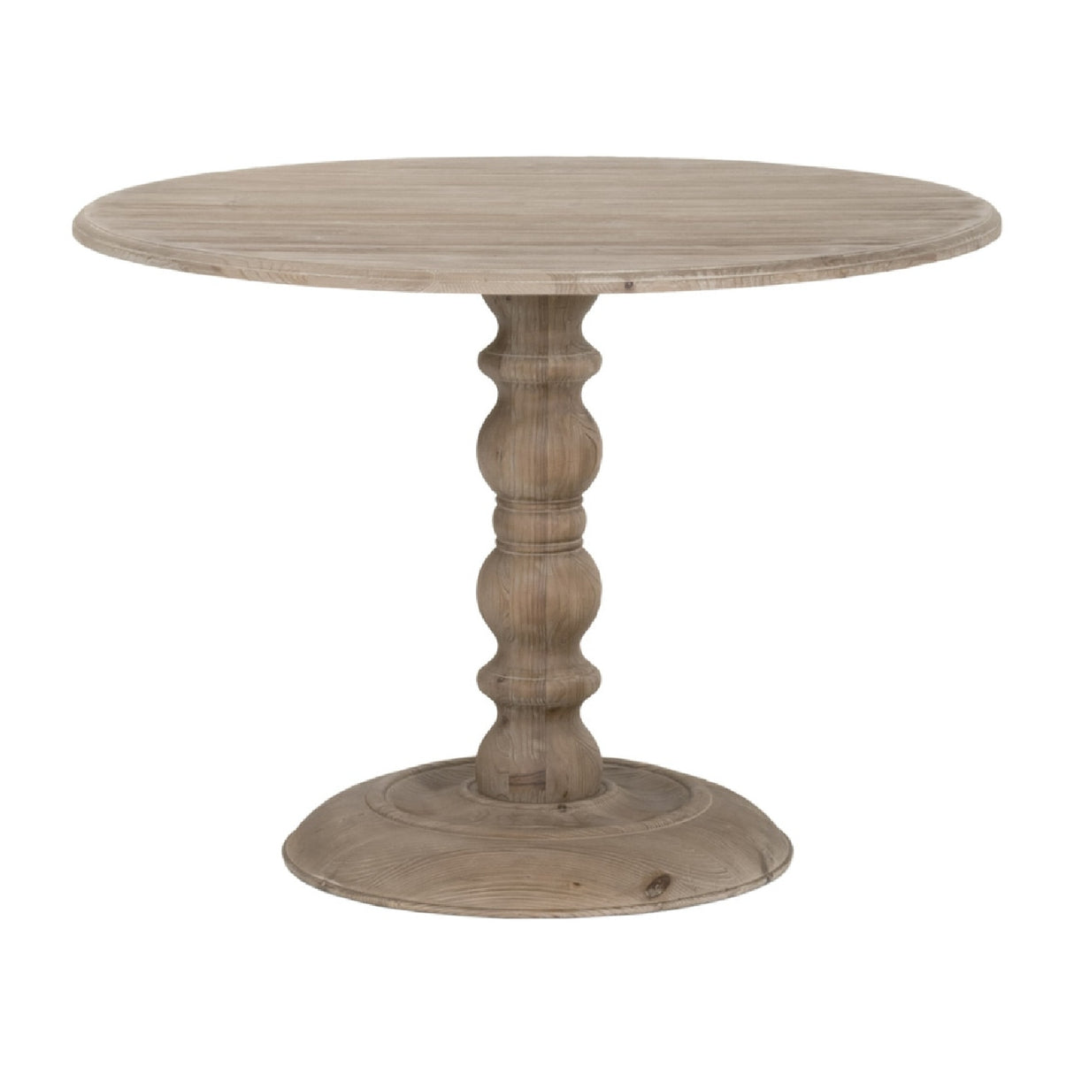 Gray Pine Round Dining Table | Oroa.com