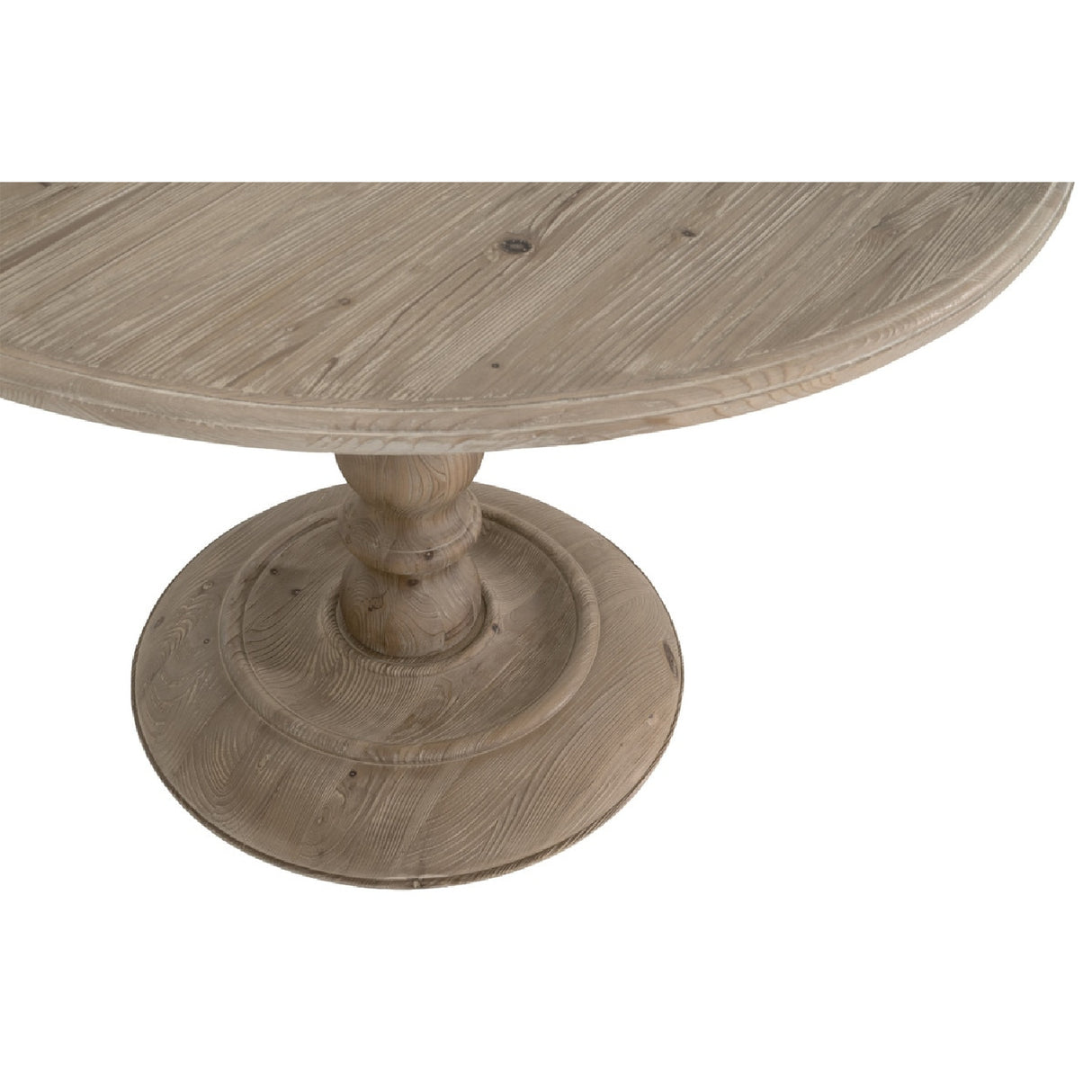 Gray Pine Round Dining Table | Oroa.com