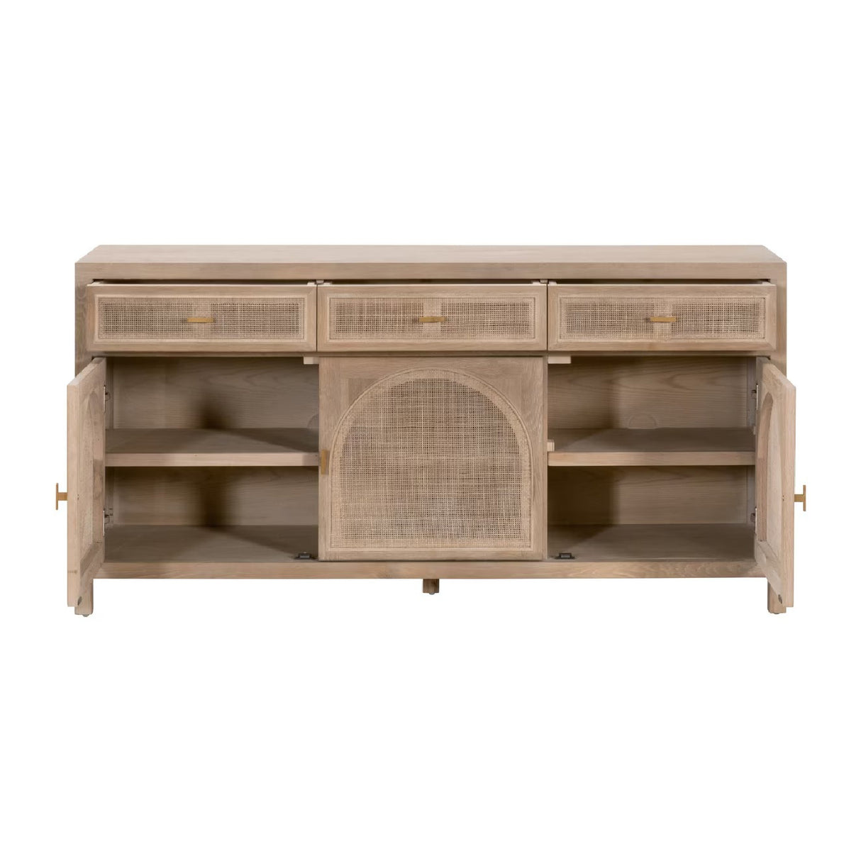 Smoked Gray Oak Media Sideboard | Oroa.com