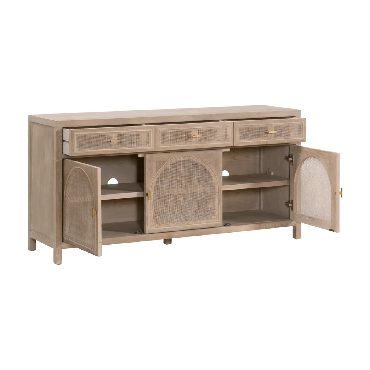 Smoked Gray Oak Media Sideboard | Oroa.com