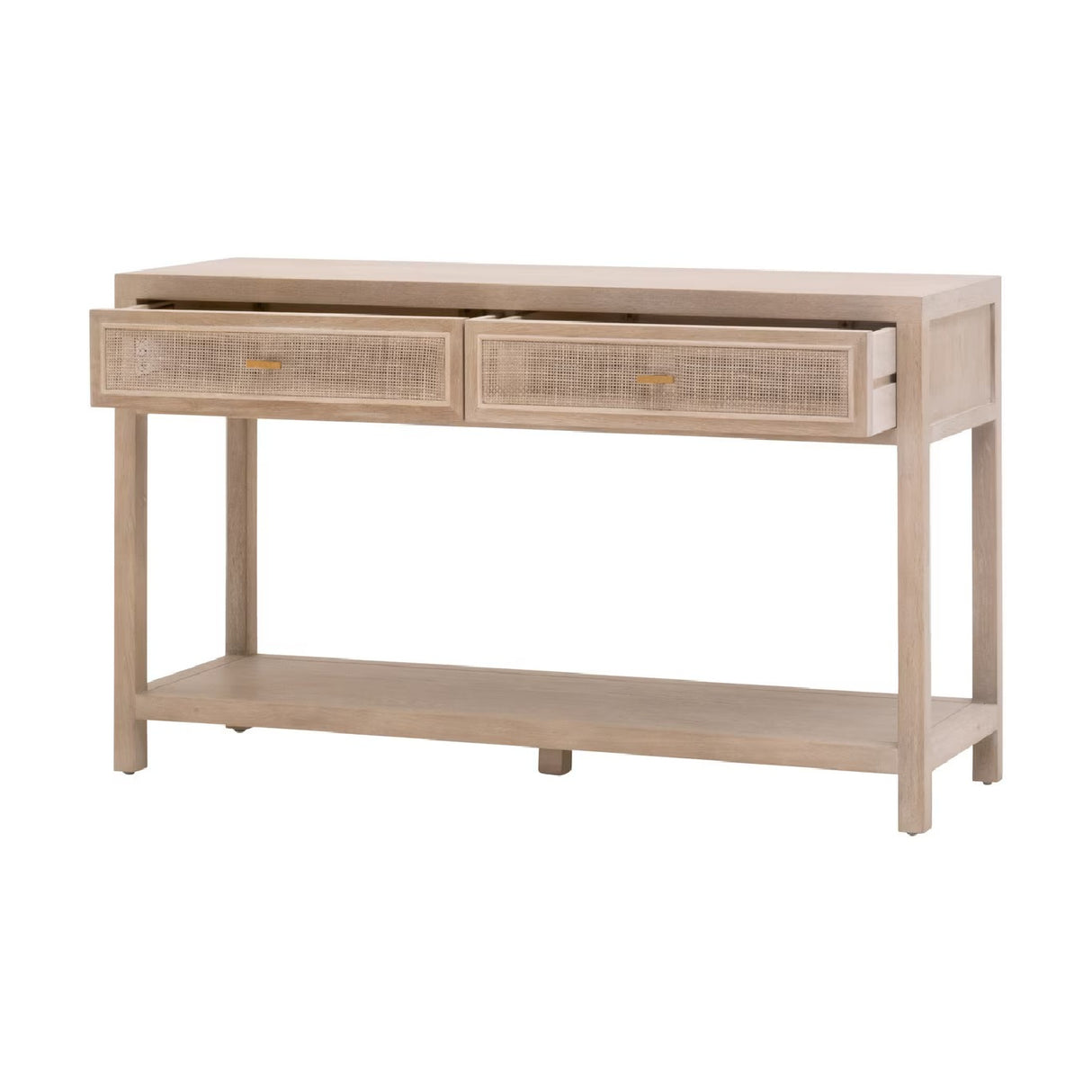 Gray Oak 2-Drawer Console Table | Oroa.com