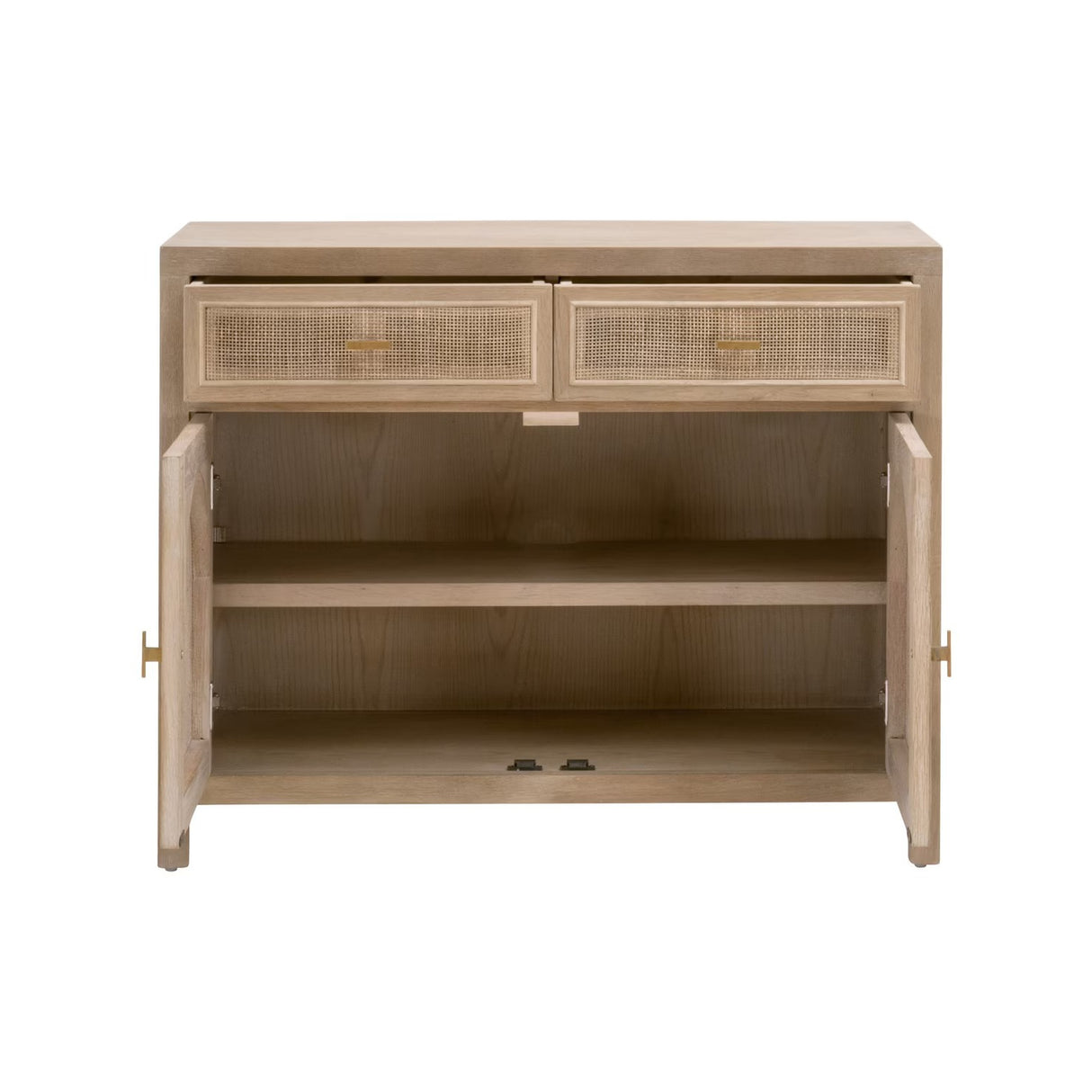Smoked Gray Oak Media Cabinet | Oroa.com