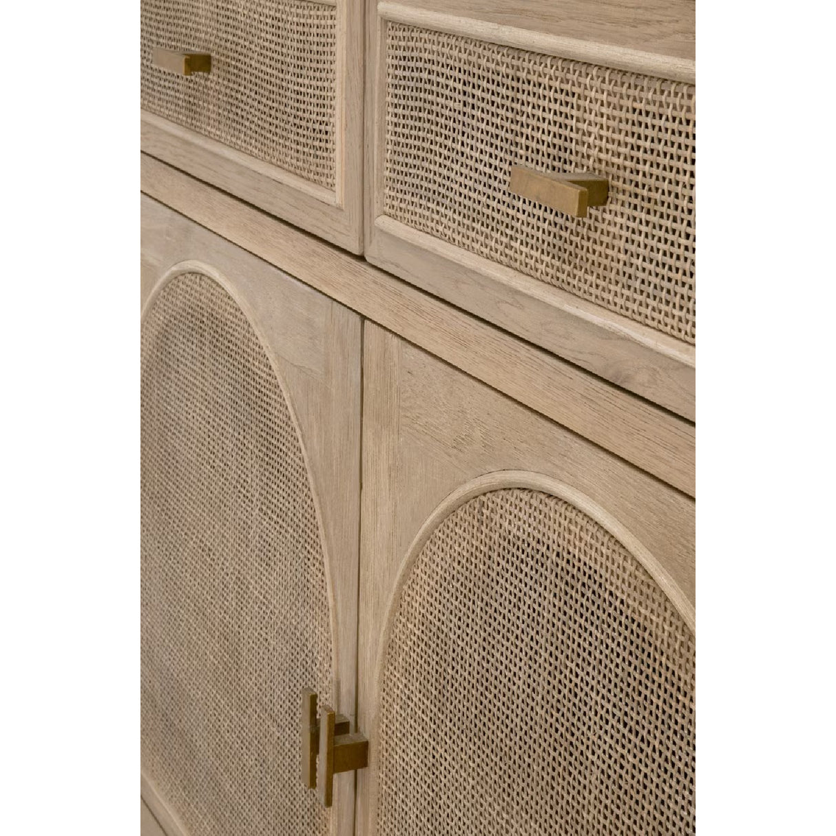 Smoked Gray Oak Media Cabinet | Oroa.com