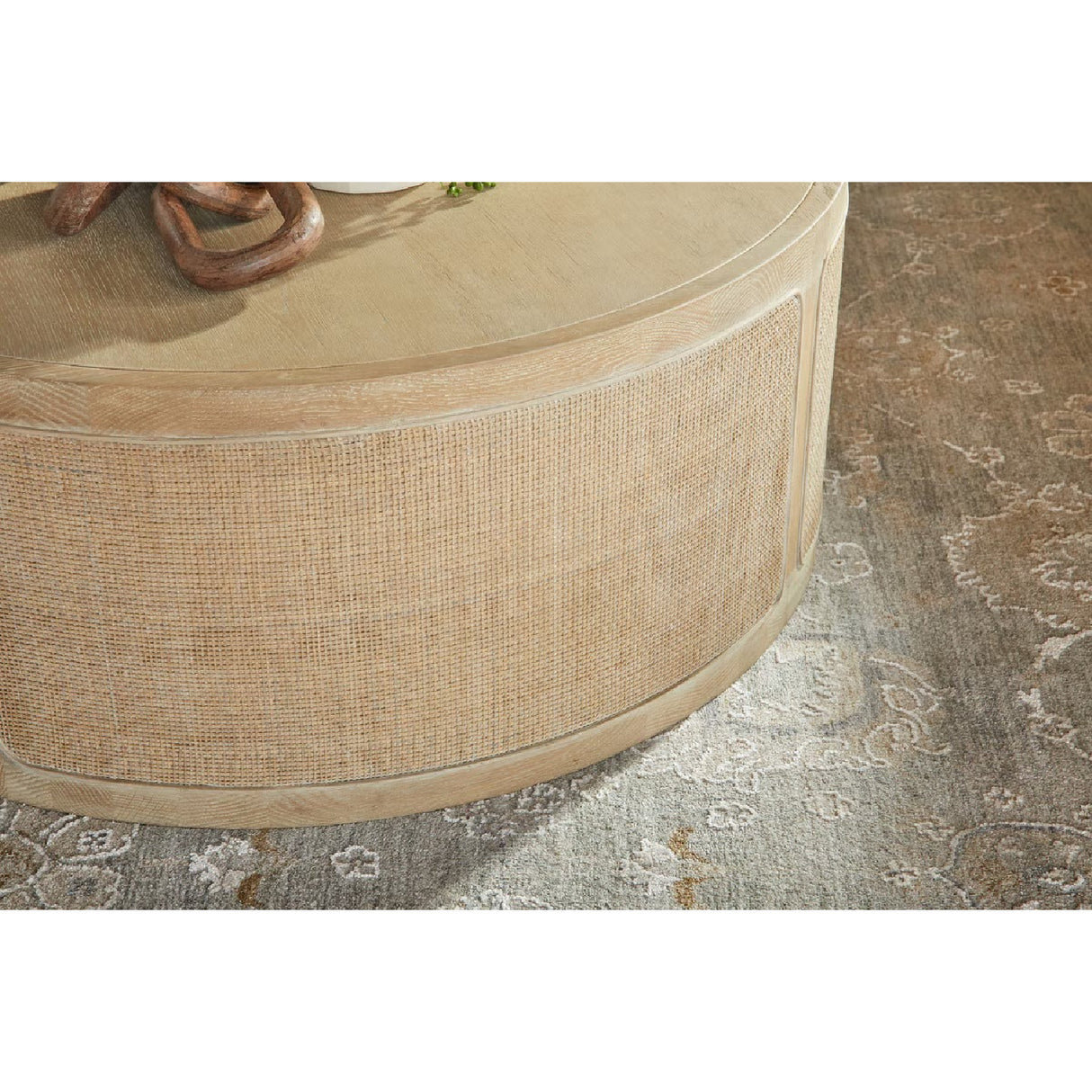 Gray Oak Round Coffee Table | Oroa.com