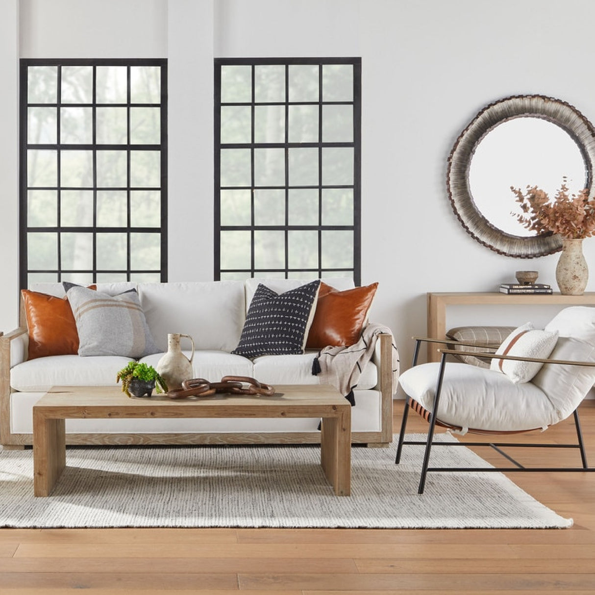 Natural Pine Wood Coffee Table | Oroa.com