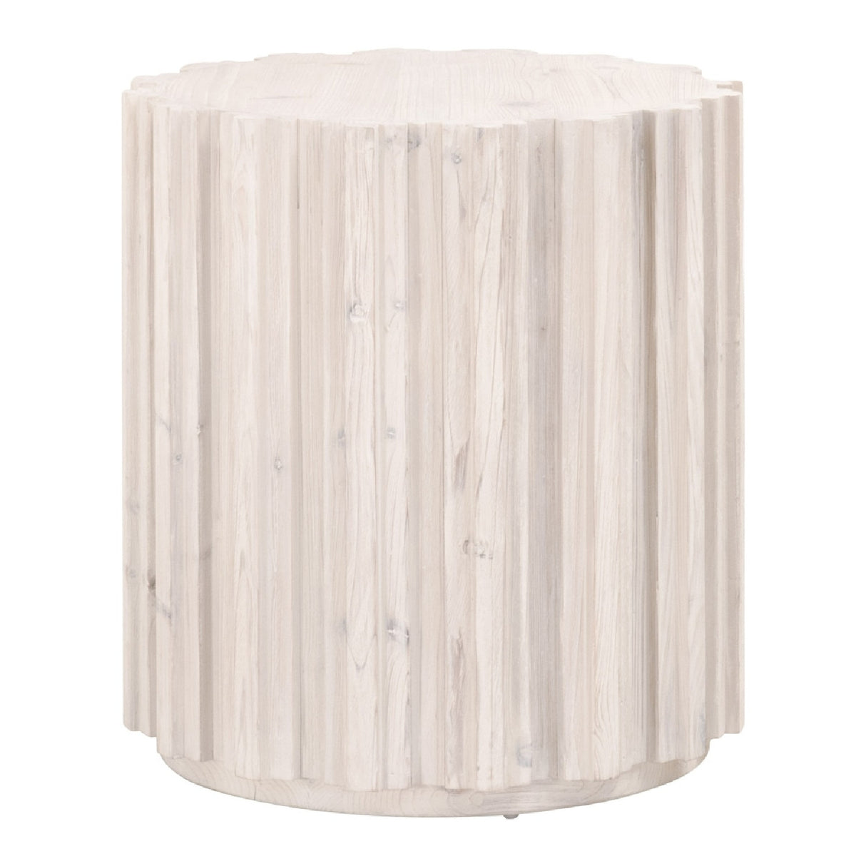 Fluted Pine End Table | Oroa.com