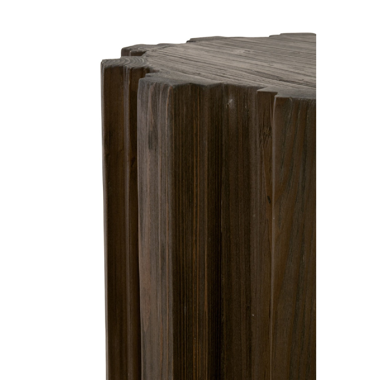 Fluted Pine Accent Table | Oroa.com