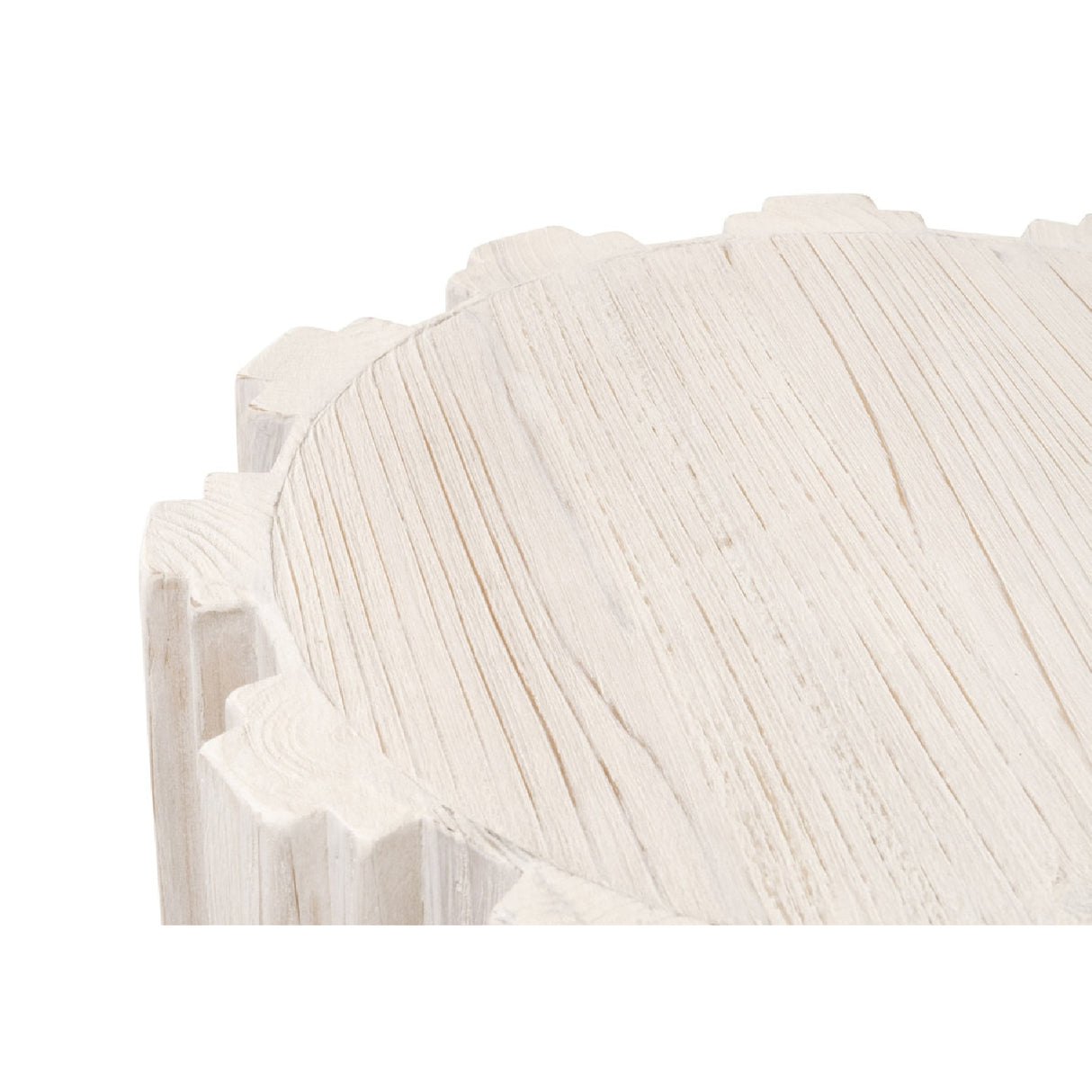 Fluted Pine Accent Table | Oroa.com