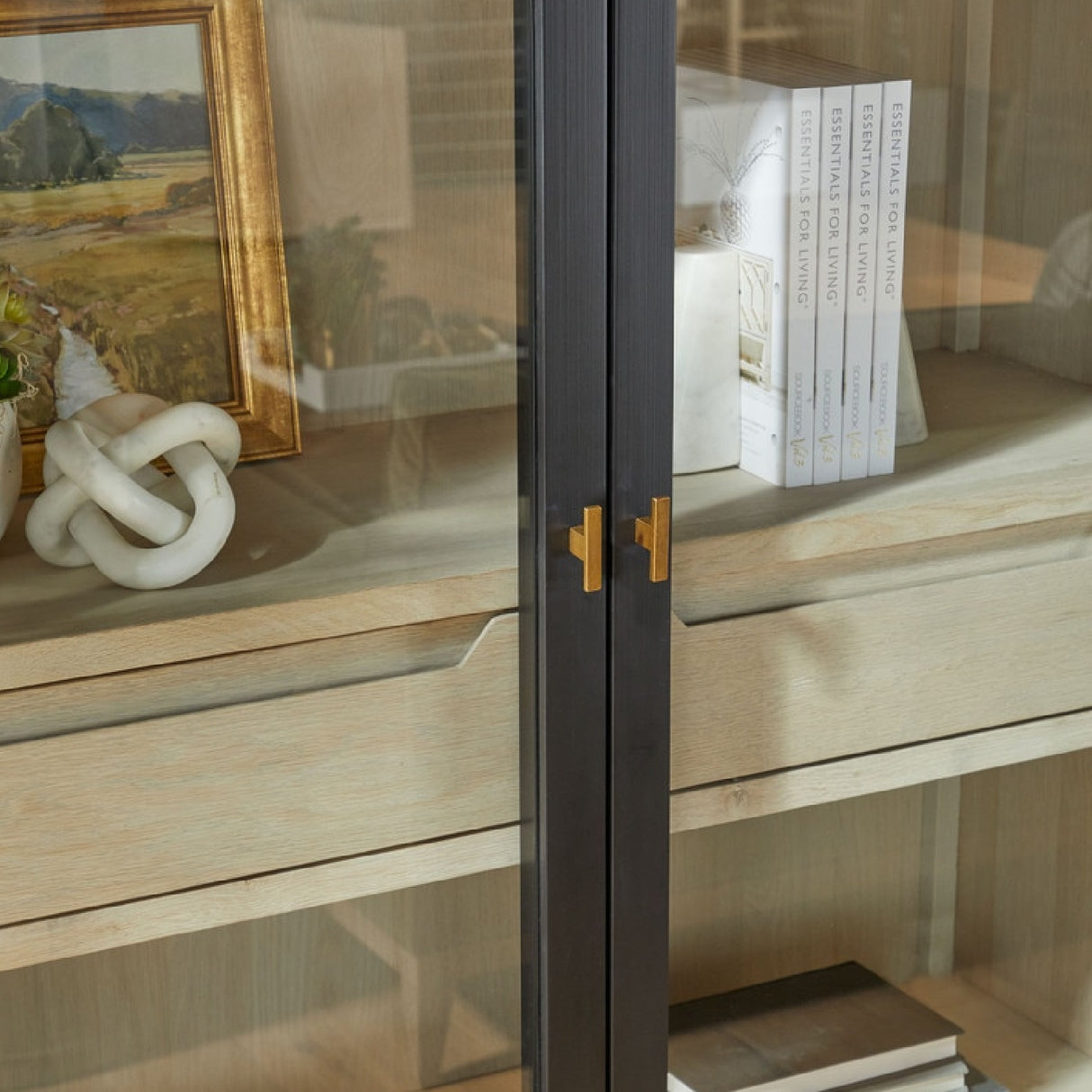 Black Birch Arched Display Cabinet | Oroa.com