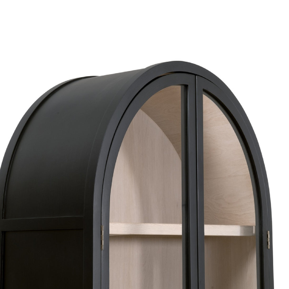 Black Birch Arched Display Cabinet | Oroa.com