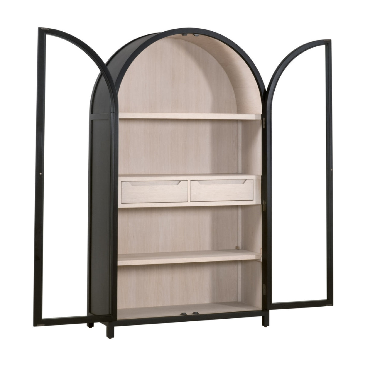 Black Birch Arched Display Cabinet | Oroa.com