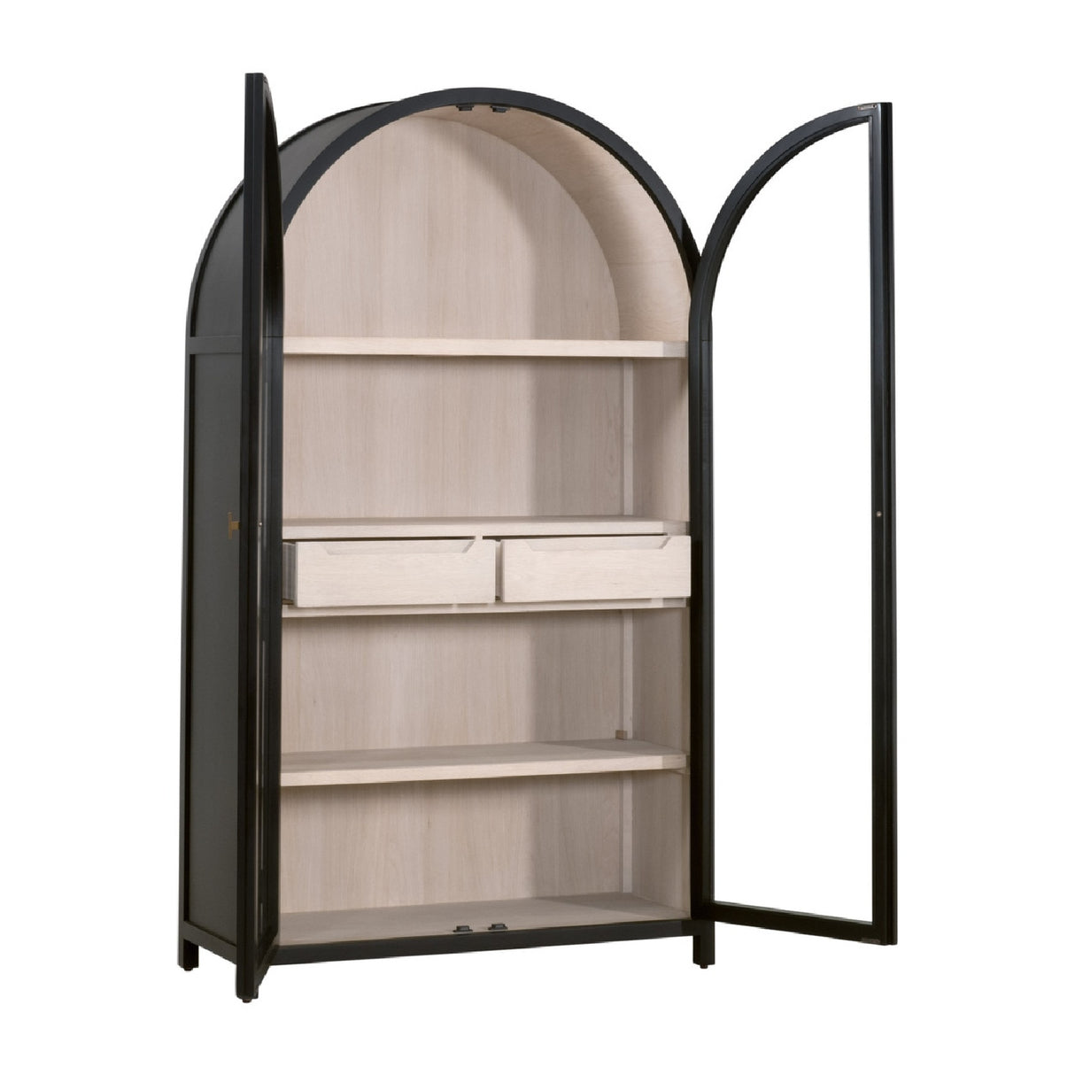 Black Birch Arched Display Cabinet | Oroa.com