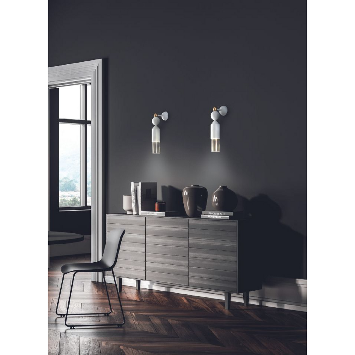 Metal Rods Wall Lamp | Masiero Nappe App N4 | Oroa.com