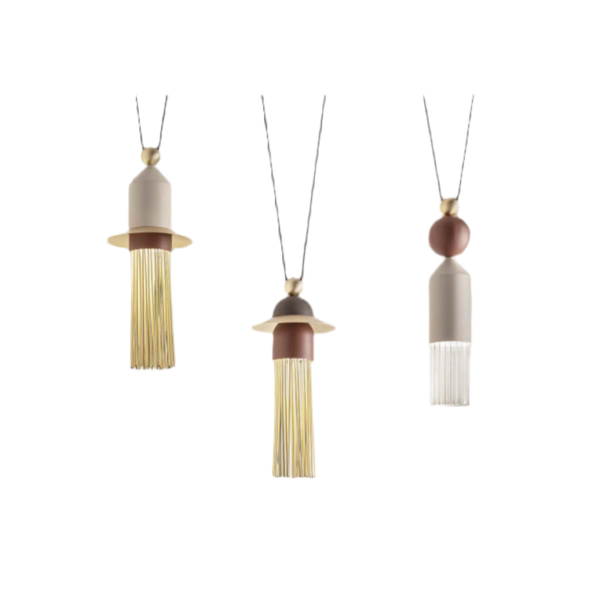 3-Light Glass Chandelier S | Masiero Nappe | Oroa.com