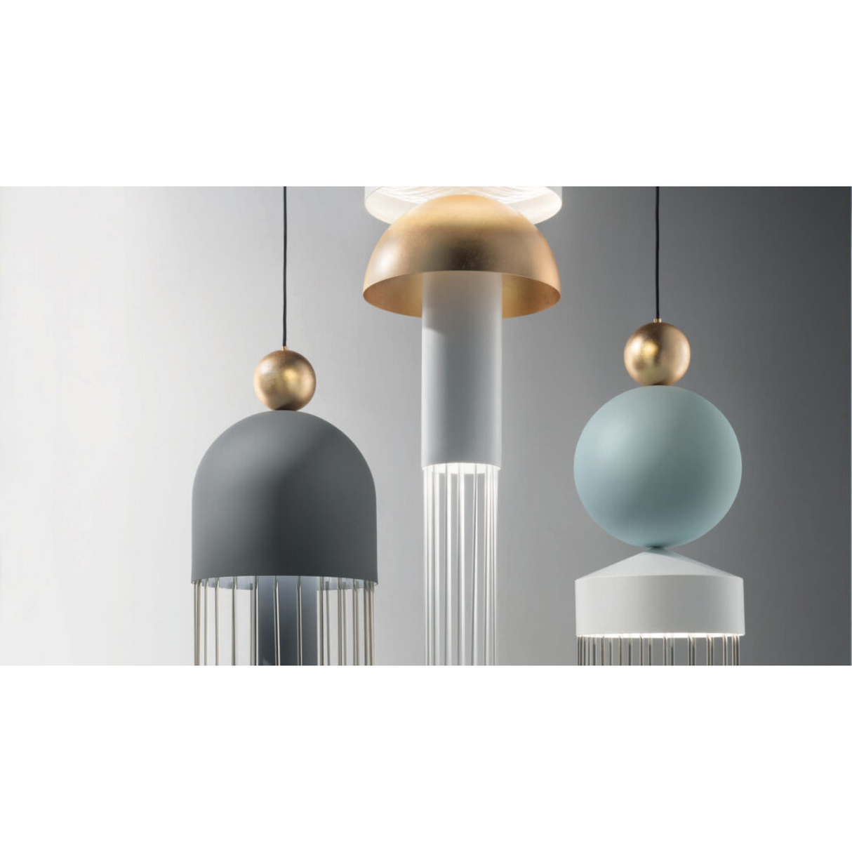 3-Light Glass Chandelier S | Masiero Nappe | Oroa.com